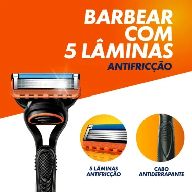 Carga para Aparelho de Barbear Gillette Fusion5 2 Unidades