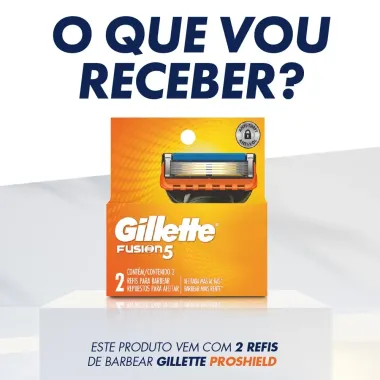 Carga para Aparelho de Barbear Gillette Fusion5 2 Unidades