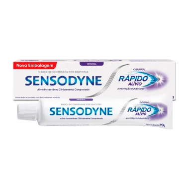 Creme Dental Sensodyne Rápido Alívio para Dentes Sensíveis 90g