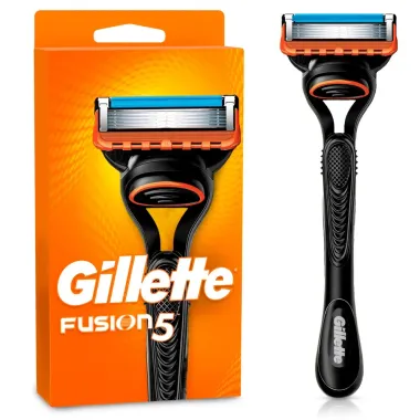Aparelho de Barbear Gillette Fusion5 Recarreg&aacute;vel + 1 Carga