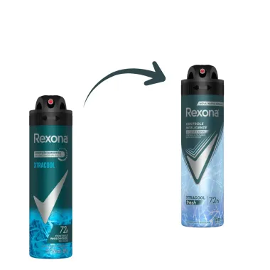 Desodorante Antitranspirante Aerosol Masculino Rexona Extracool 72 horas 150ml