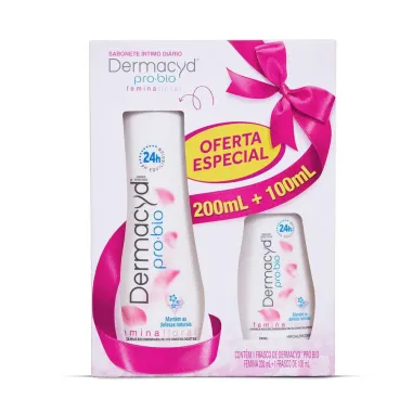 Kit Sabonete Líquido Íntimo Dermacyd Femina 200ml + 100ml