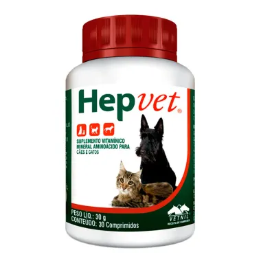 Hepvet Uso Veterinário com 30 Comprimidos