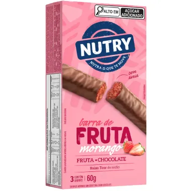 BARRA FRUTA NUTRY MORANGO C/3