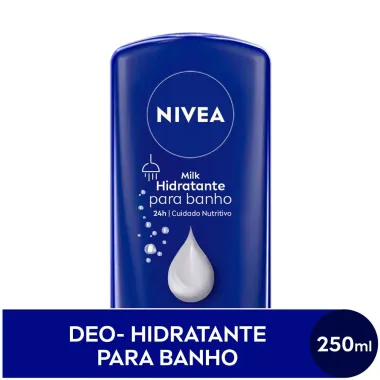 Hidratante para Banho Nivea Milk 250ml