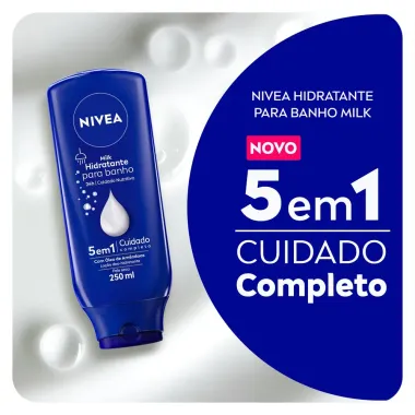 Hidratante para Banho Nivea Milk 250ml