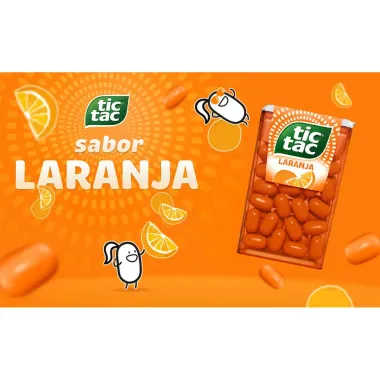 Pastilha Tic Tac Laranja com 49g