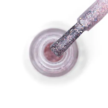 Esmalte Risqué Cor Granulado Rosé Glitter com 8ml