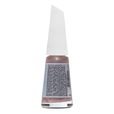 Esmalte Risqué Cor Granulado Rosé Glitter com 8ml