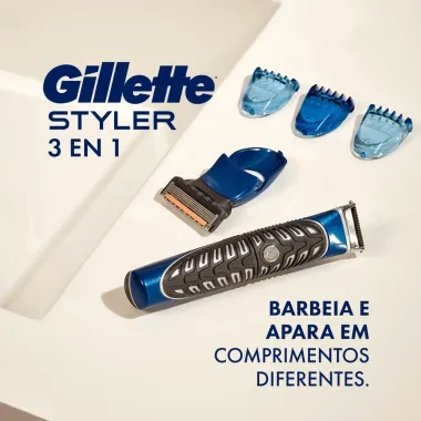 Barbeador El&eacute;trico Gillette Styler 3 em 1