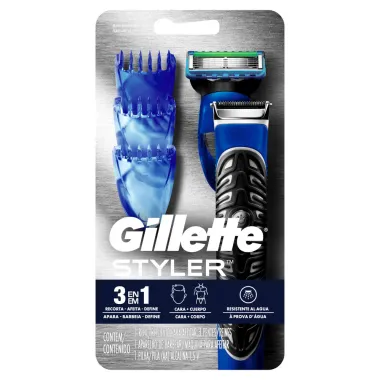 Barbeador Elétrico Gillette Styler 3 em 1