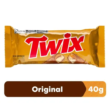 Bombons Twix Recheado com Biscoito e Caramelo Coberto com Chocolate com 80g