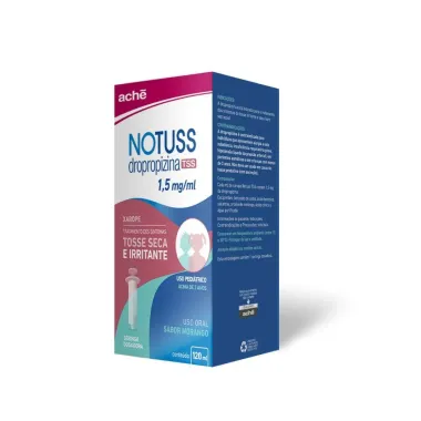 Notuss TSS 1,5mg/ml Xarope com 120ml + Seringa Dosadora Uso Pediátrico