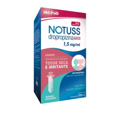 Notuss TSS 1,5mg/ml Xarope com 120ml + Seringa Dosadora Uso Pediátrico