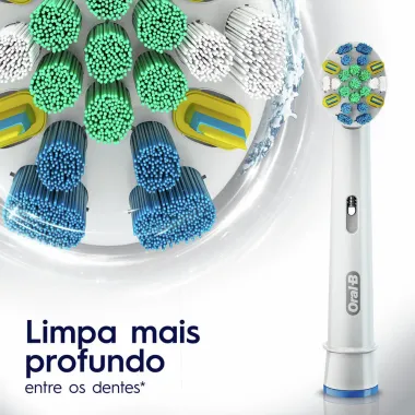 Refil para Escova Dental Elétrica Oral-B FlossAction com 2 Unidades