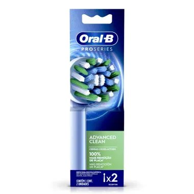 Refil para Escova de Dente Elétrica Oral-B Pro Series Advanced Clean 2 Unidades