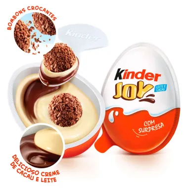 Chocolate Kinder Ovo Joy com 2 Unidades de 20g Cada