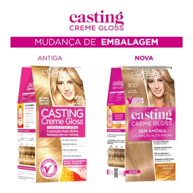 Coloração Casting Creme Gloss 800 Louro Baunilha