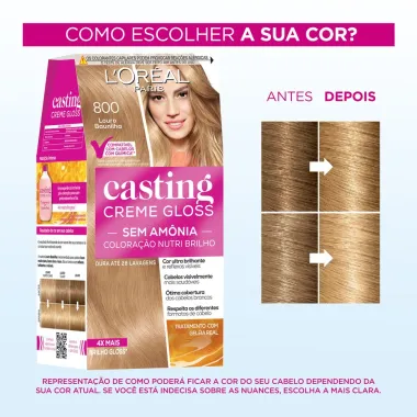 Coloração Casting Creme Gloss 800 Louro Baunilha