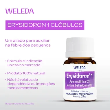 Erysidoron 1 Weleda Gl&oacute;bulos com 20g
