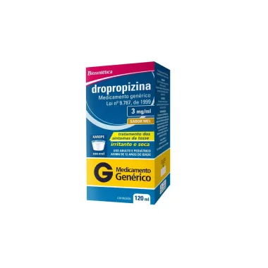 Dropropizina 3mg/ml Biosintética Genérico Xarope com 120ml