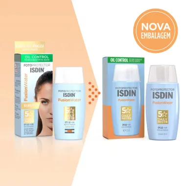 Protetor Solar Isdin Fusion Water 5 Stars Oil Control FPS 60 50ml