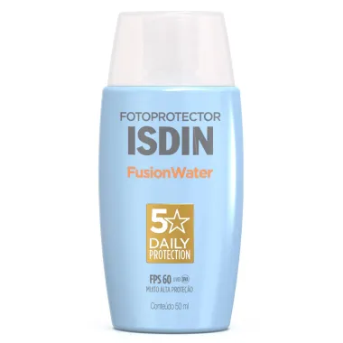 Protetor Solar Isdin Fusion Water 5 Stars Oil Control FPS 60 50ml