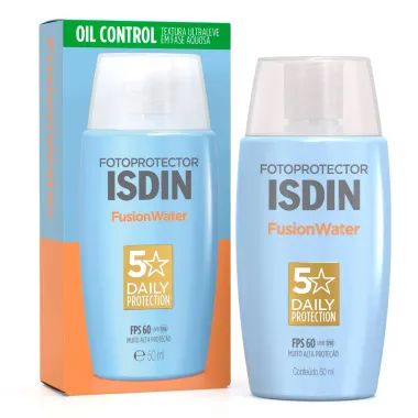 Protetor Solar Isdin Fusion Water 5 Stars Oil Control FPS 60 50ml