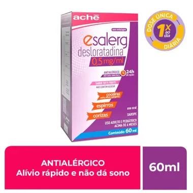 Esalerg 0,5mg/ml Xarope com 60ml