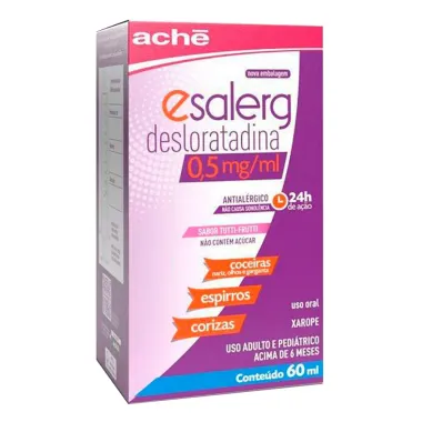 Esalerg 0,5mg/ml Xarope com 60ml