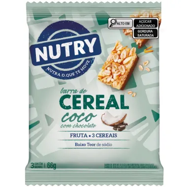 CEREAIS NUTRY COCO/CHOC 22G C/3