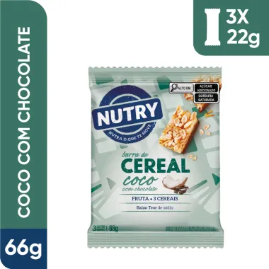 CEREAIS NUTRY COCO/CHOC 22G C/3