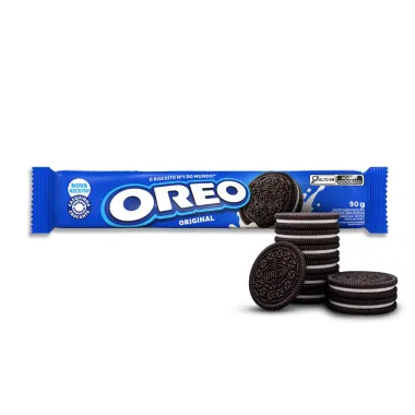 Biscoito Recheado Oreo Original Sabor Baunilha 90g