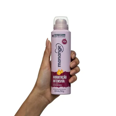 Desodorante Aerossol Antitranspirante Monange Feminino Hidratação Intensiva 150ml