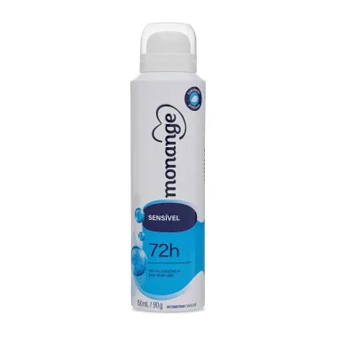 Desodorante Monange Sens&iacute;vel Sem Perfume Aerosol Antitranspirante 72h 150ml