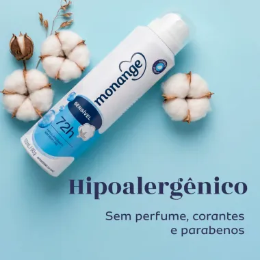 Desodorante Monange Sens&iacute;vel Sem Perfume Aerosol Antitranspirante 72h 150ml