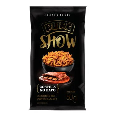 Salgadinho Aperitivo Plinc Show Sabor Costela 50g