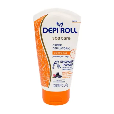 Depilador DepiRoll Spa Care para Banho Cera Creme para Pernas, Braços, Axilas e Virilha com 130g