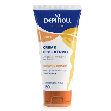 Depilador DepiRoll Spa Care para Banho Cera Creme para Pernas, Braços, Axilas e Virilha com 130g