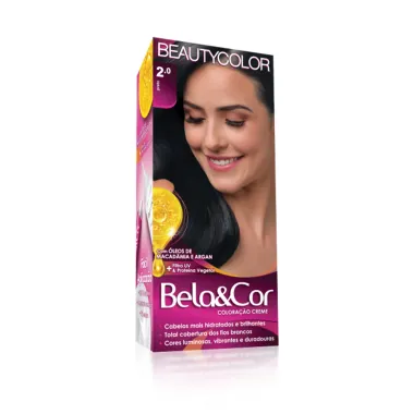 Tintura Creme Bela&Cor Preto 2.0 Kit