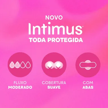 Absorvente Intimus Gel Tripla Prote&ccedil;&atilde;o Cobertura Suave Com Abas Leve 16 Pague 14