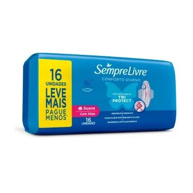 Absorvente Externo Sempre Livre Adapt Plus 16 unidades