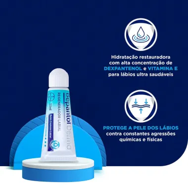 Bepantol Derma Hidratante Regenerador Labial 7,5ml, Balm Cremoso Labial