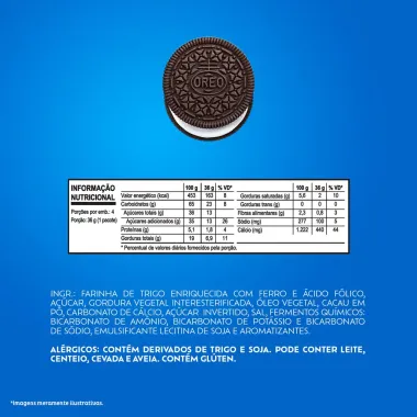 Biscoito Recheado Oreo Original Wandinha Multipack 144g