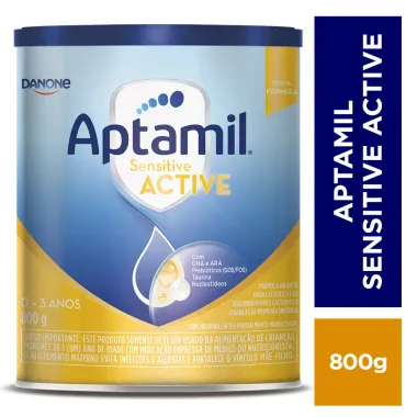 F&oacute;rmula Infantil Aptamil Sensitive Active 0-3 Anos 800g