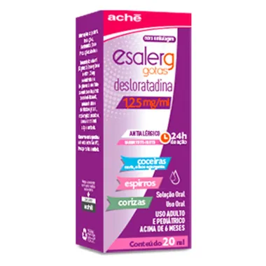 Esalerg 1,25mg/ml Gotas com 20ml