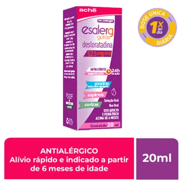 Esalerg 1,25mg/ml Gotas com 20ml