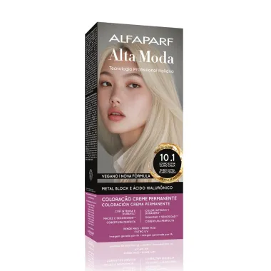 Tintura Creme Altamoda Alfaparf Ouro Branco 10.1 Kit