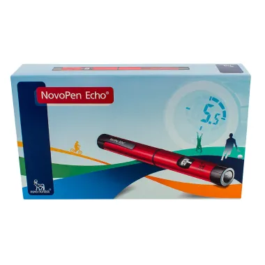 Caneta para Aplicação de Insulina Novopen Echo (para Insulinas Fabricante Novo Nordisk) Cor Vermelho