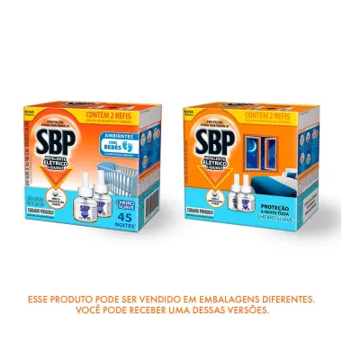 Repelente Elétrico Líquido SBP 45 Noites Desconto no 2° Refil